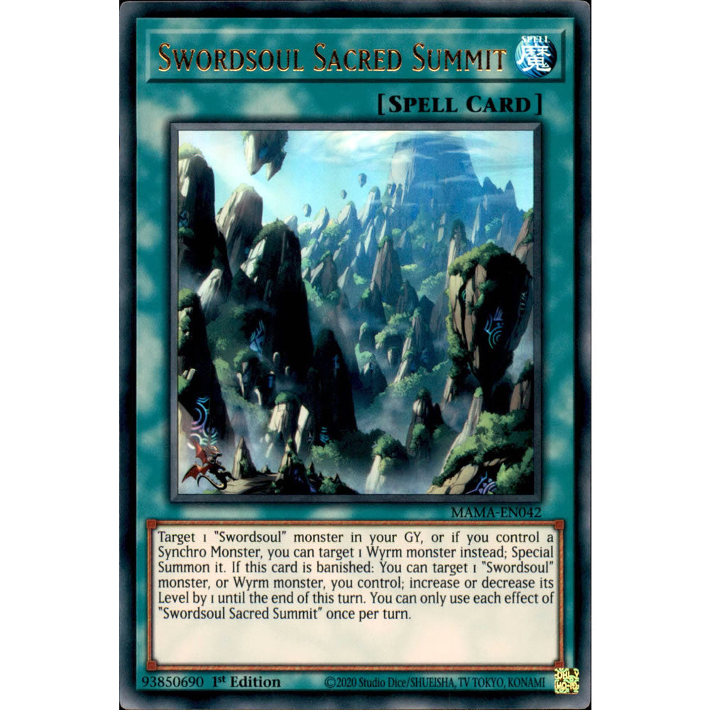 Swordsoul Sacred Summit MAMA-EN042 Yu-Gi-Oh! Card from the Magnificent Mavens Set