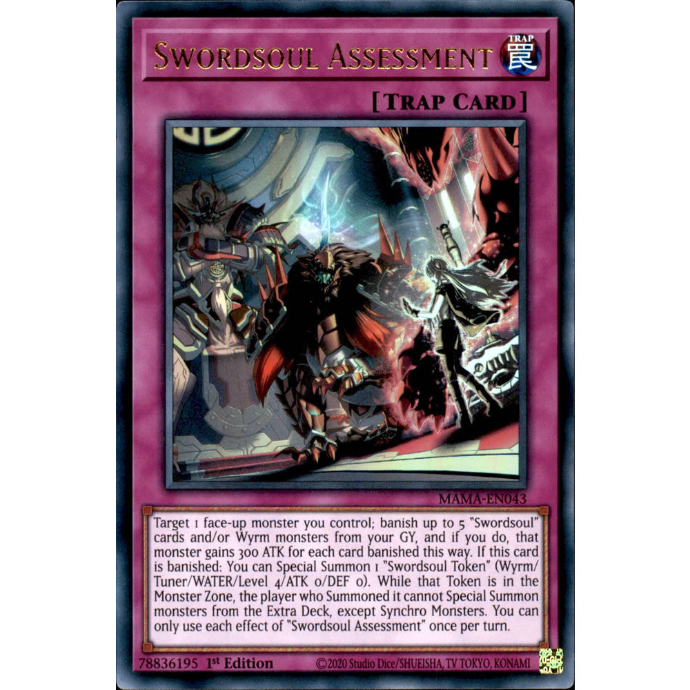 Swordsoul Assessment MAMA-EN043 Yu-Gi-Oh! Card from the Magnificent Mavens Set