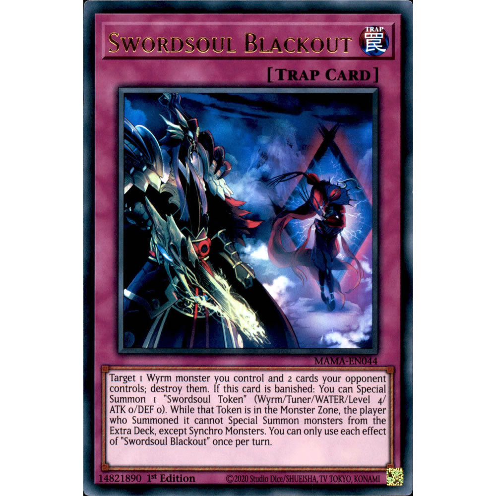 Swordsoul Blackout MAMA-EN044 Yu-Gi-Oh! Card from the Magnificent Mavens Set