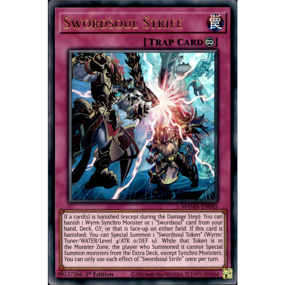 Swordsoul Strife MAMA-EN045 Yu-Gi-Oh! Card from the Magnificent Mavens Set