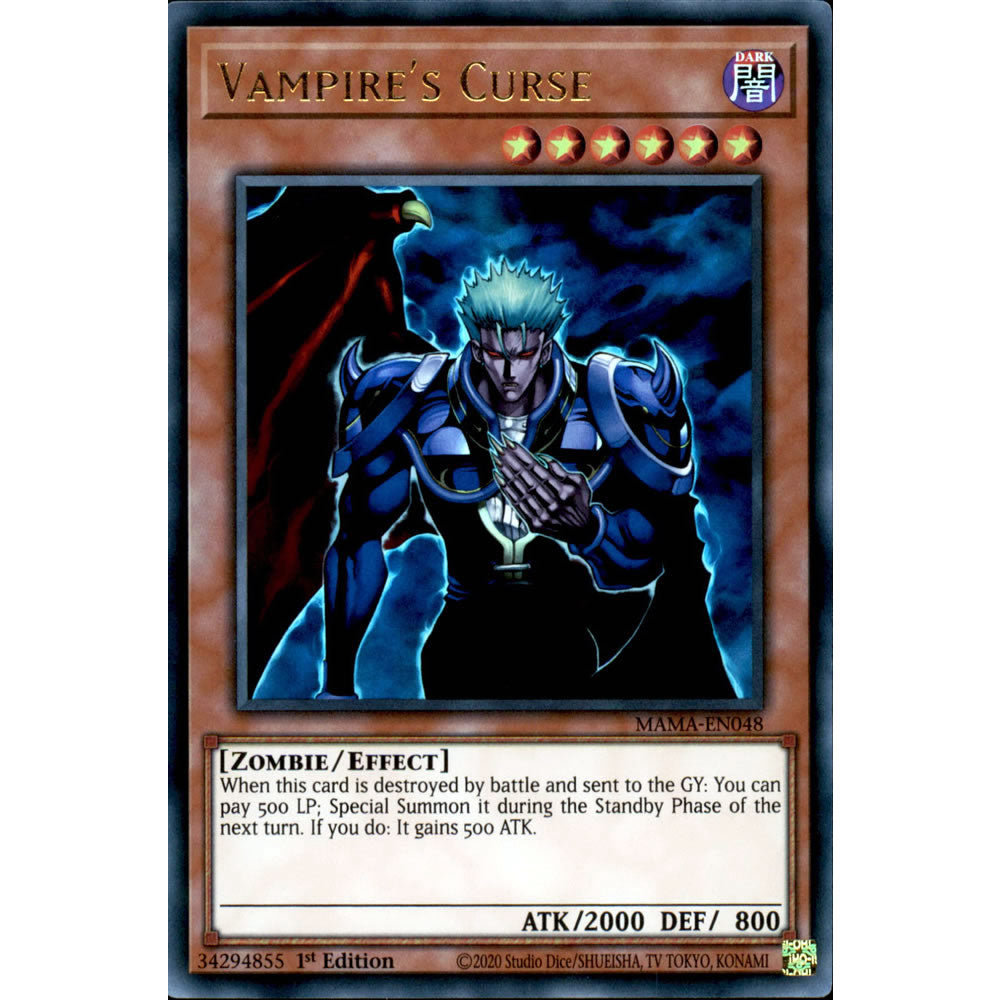 Vampire's Curse MAMA-EN048 Yu-Gi-Oh! Card from the Magnificent Mavens Set