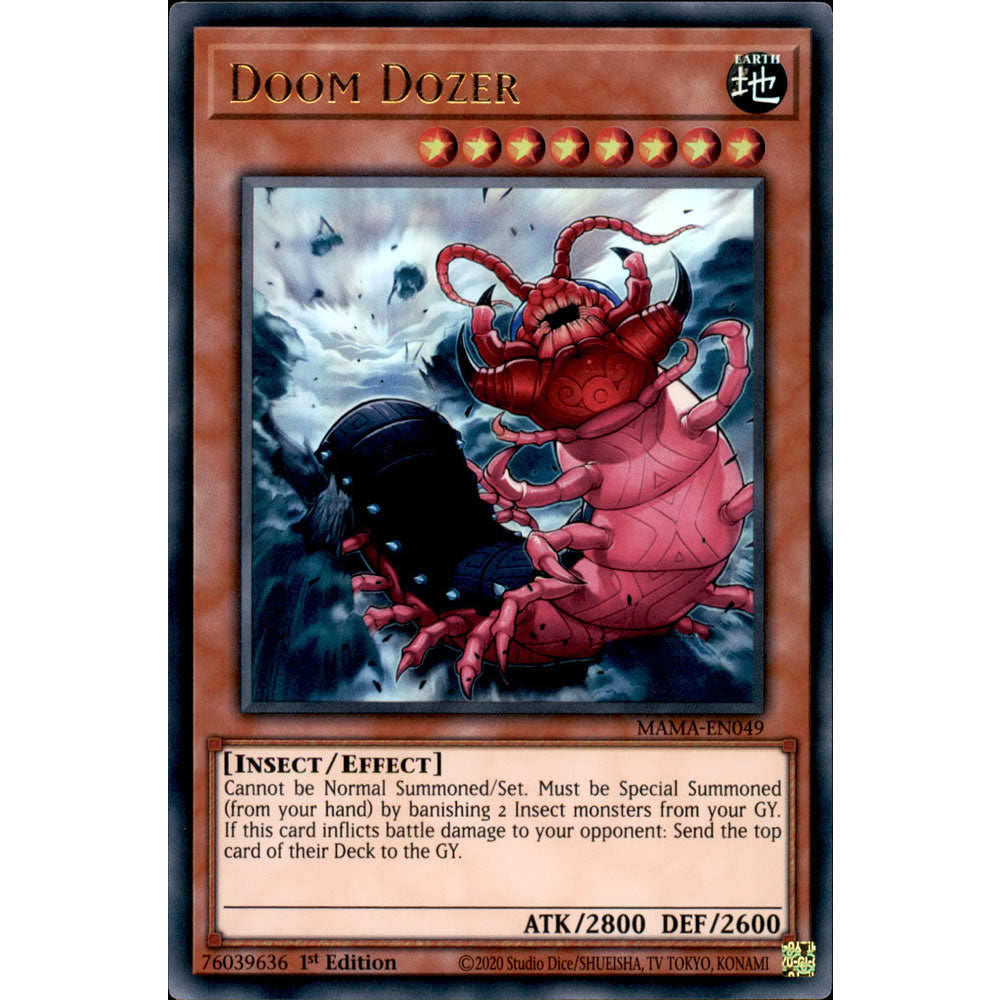 Doom Dozer MAMA-EN049 Yu-Gi-Oh! Card from the Magnificent Mavens Set