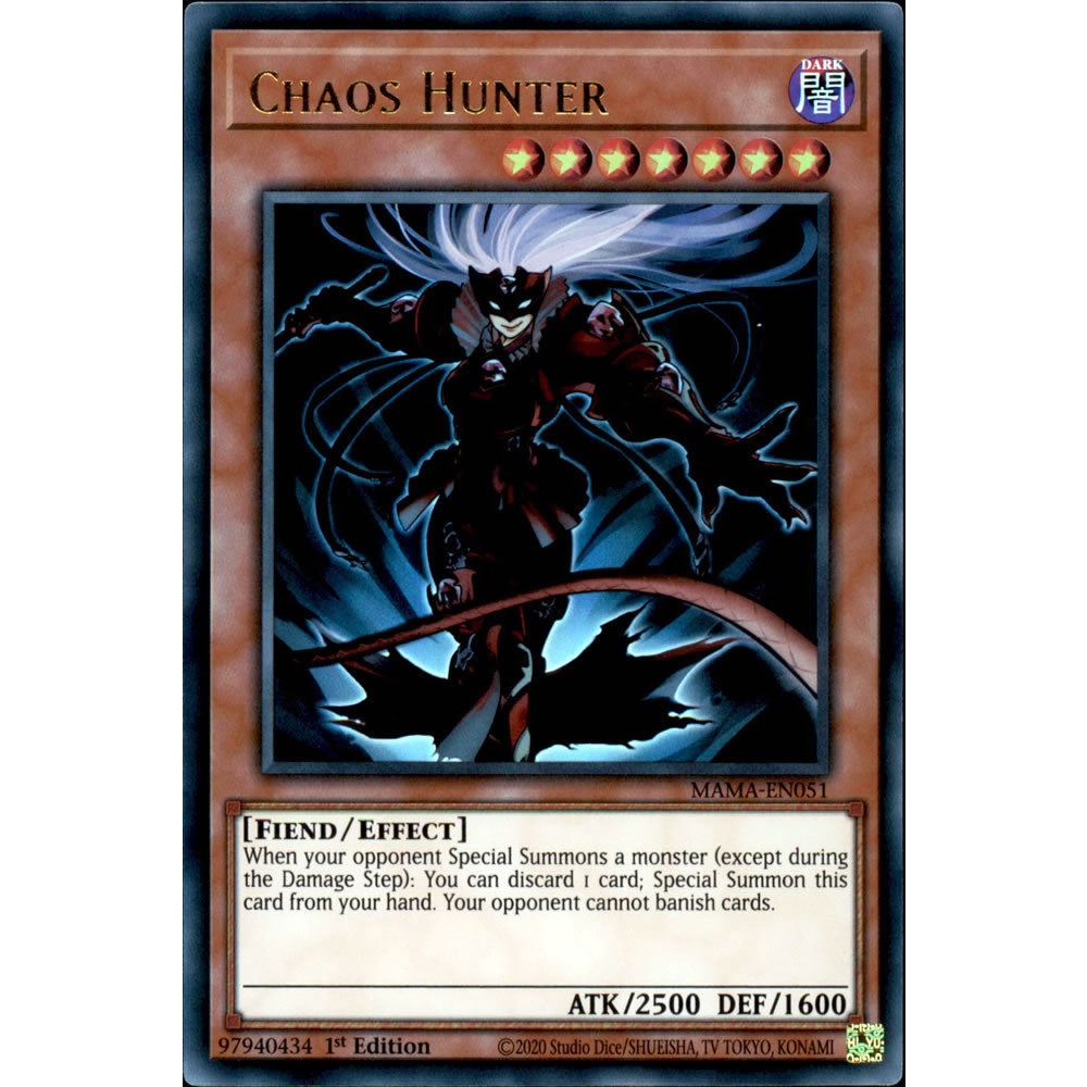 Chaos Hunter MAMA-EN051 Yu-Gi-Oh! Card from the Magnificent Mavens Set