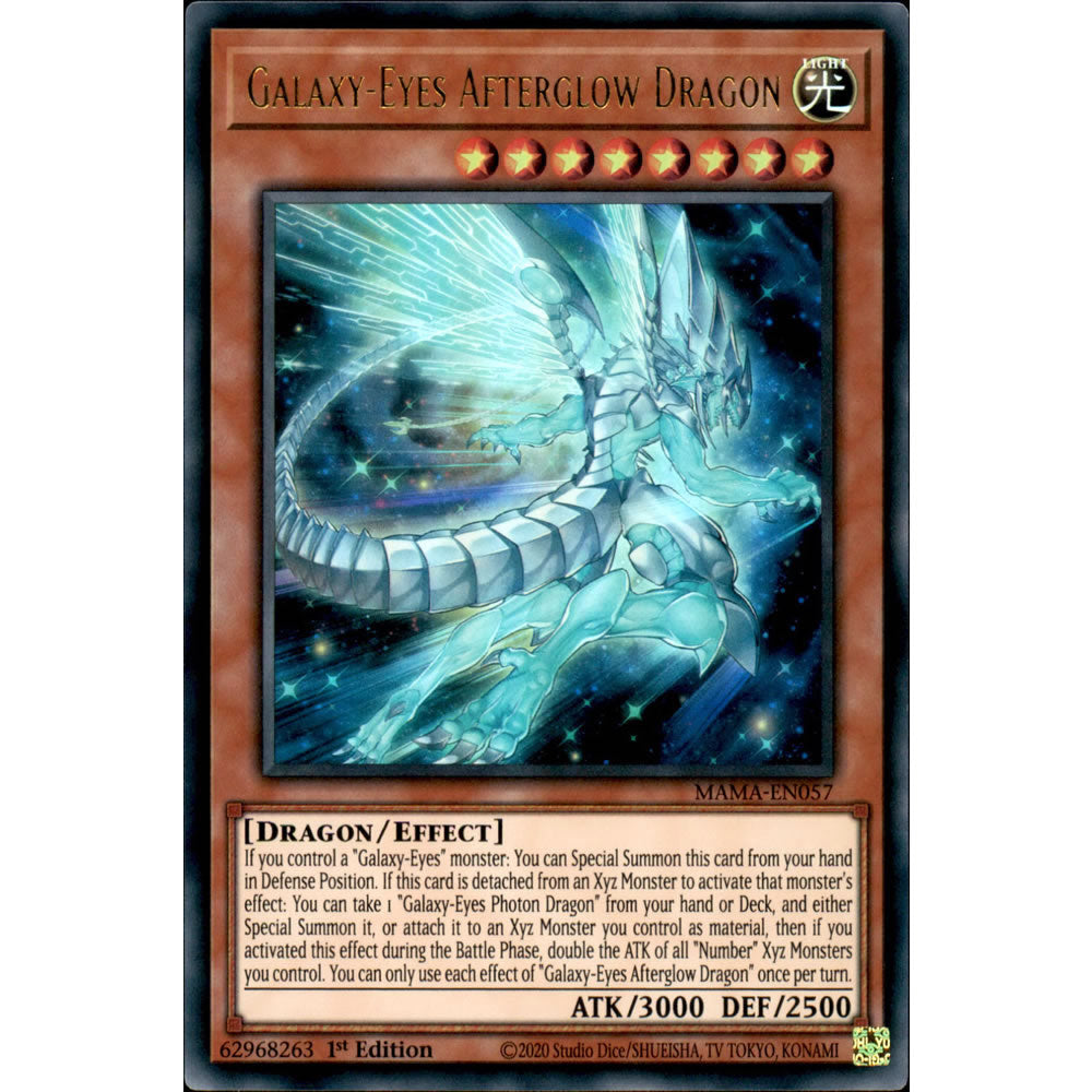 Galaxy-Eyes Afterglow Dragon MAMA-EN057 Yu-Gi-Oh! Card from the Magnificent Mavens Set