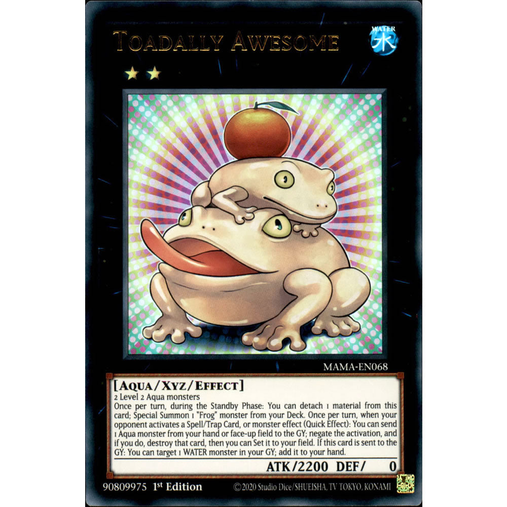 Toadally Awesome MAMA-EN068 Yu-Gi-Oh! Card from the Magnificent Mavens Set
