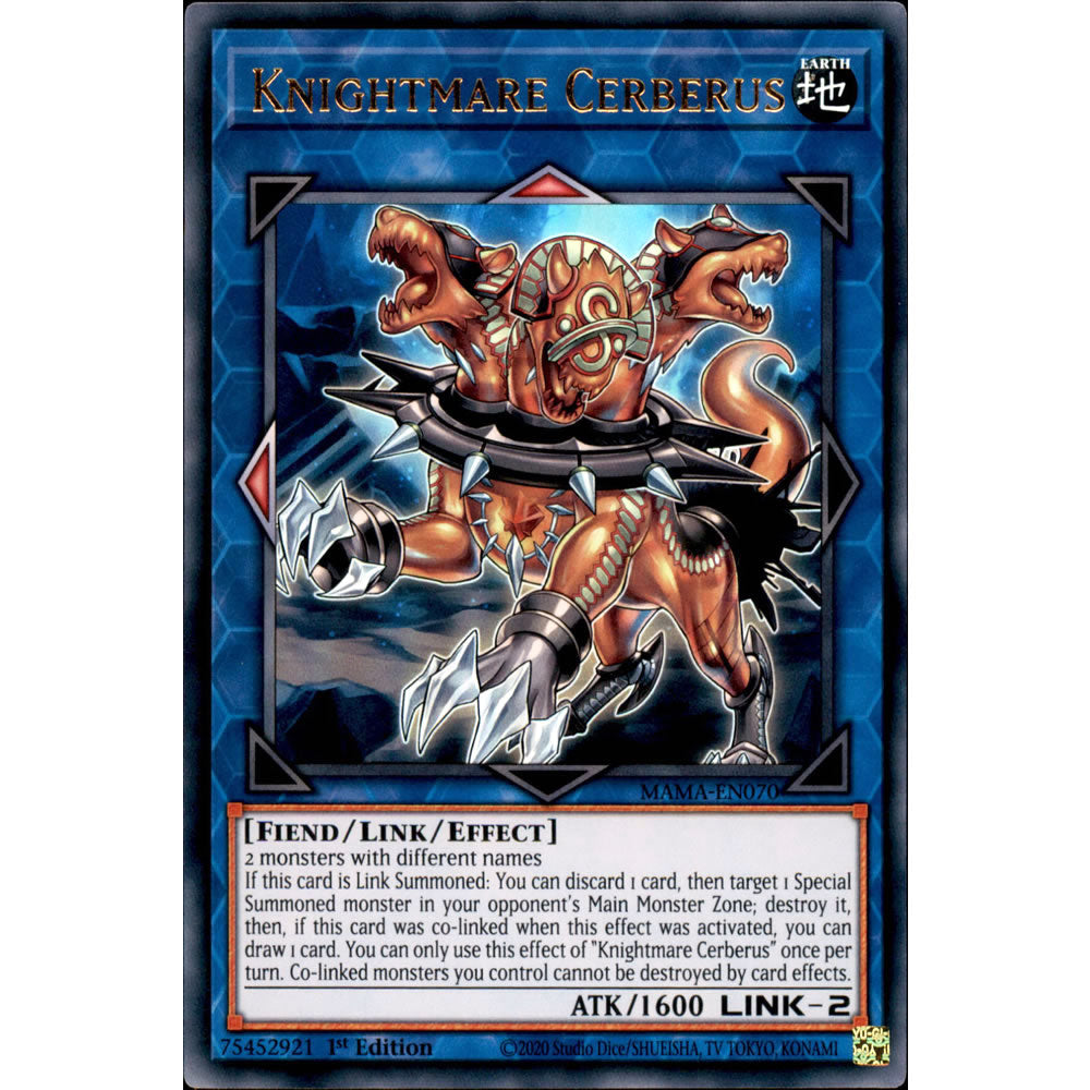 Knightmare Cerberus MAMA-EN070 Yu-Gi-Oh! Card from the Magnificent Mavens Set