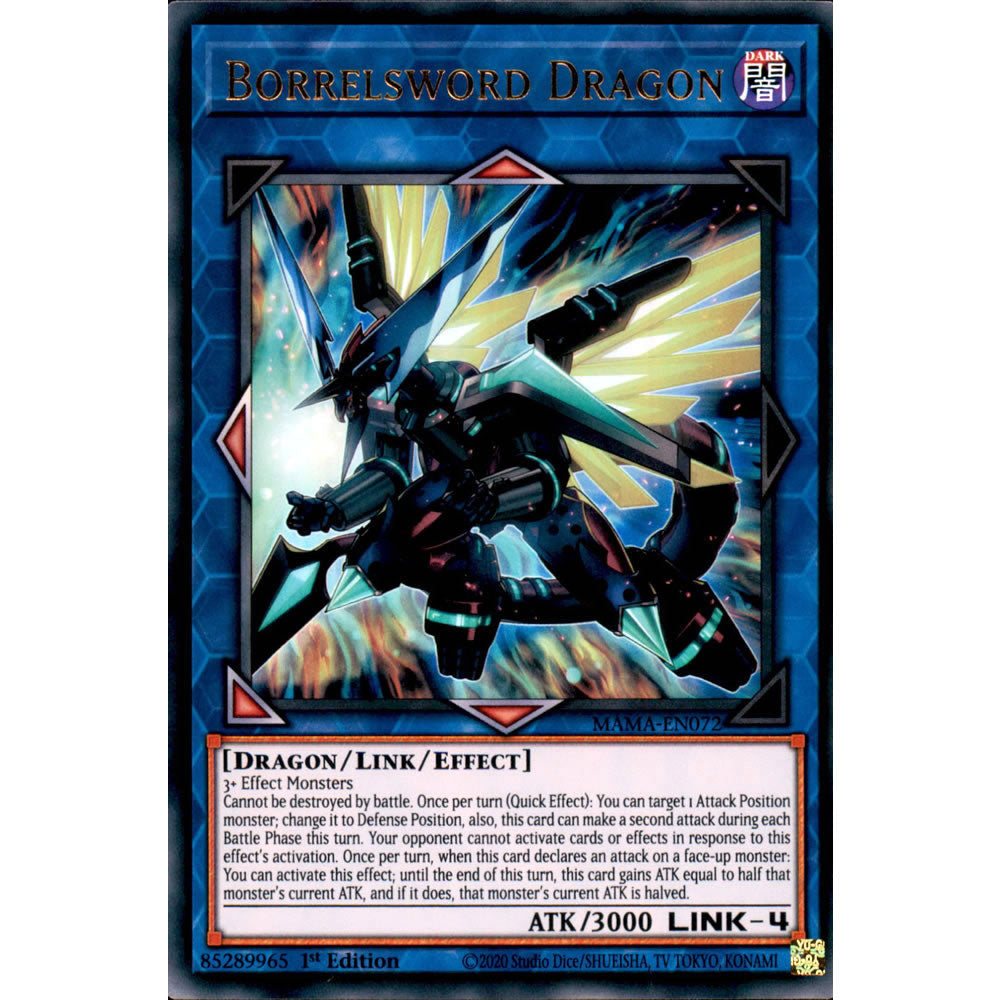 Borrelsword Dragon MAMA-EN072 Yu-Gi-Oh! Card from the Magnificent Mavens Set