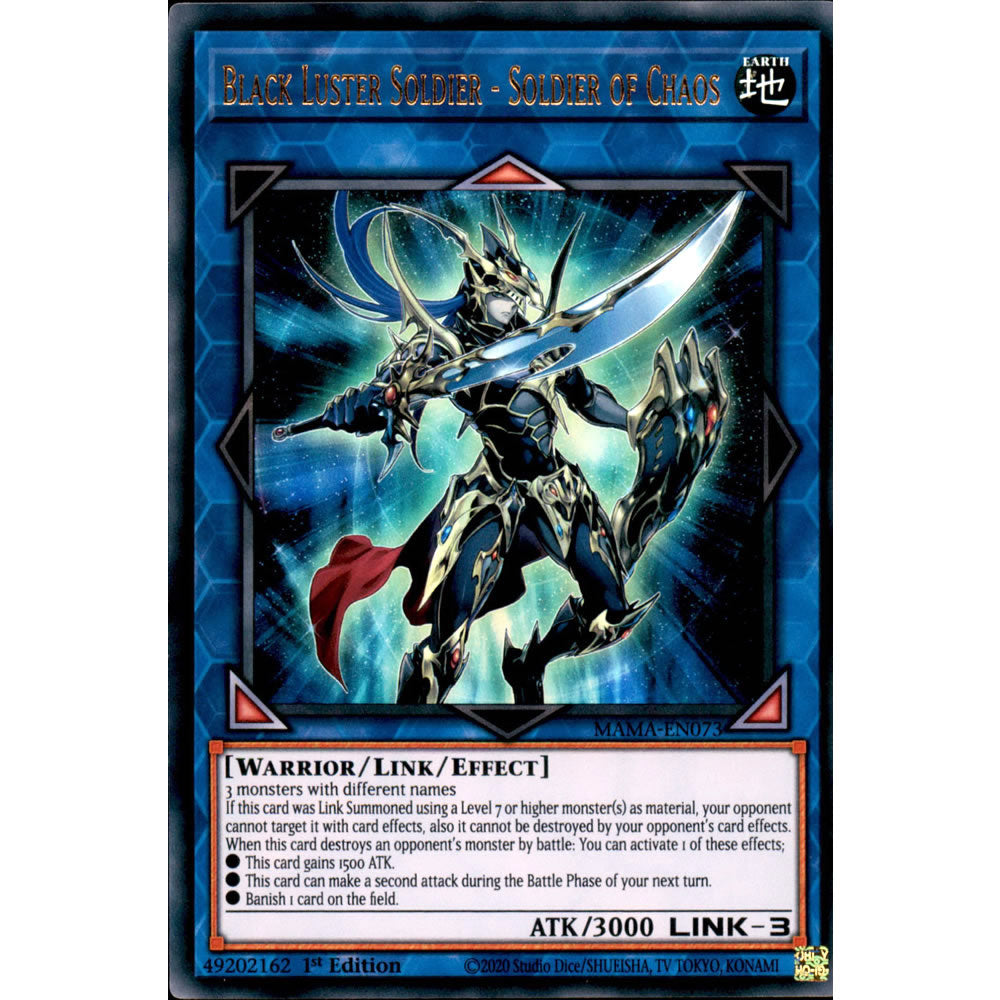 Black Luster Soldier - Soldier of Chaos MAMA-EN073 Yu-Gi-Oh! Card from the Magnificent Mavens Set