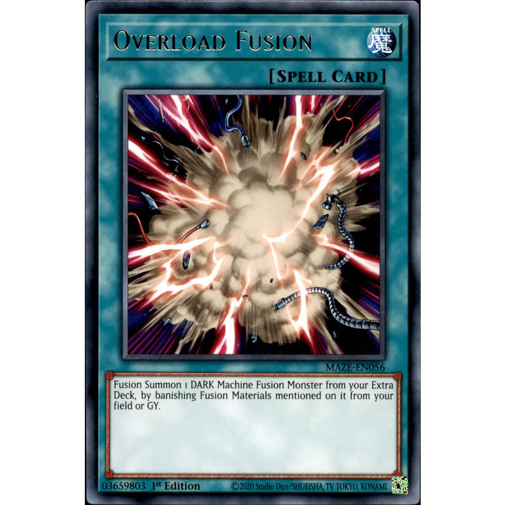 Overload Fusion MAZE-EN056 Yu-Gi-Oh! Card from the Maze of Memories Set