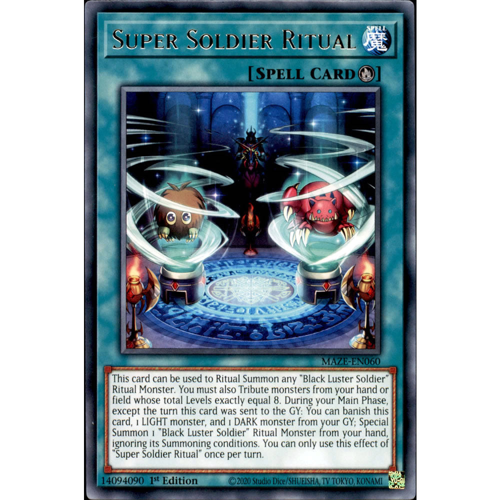 Super Soldier Ritual MAZE-EN060 Yu-Gi-Oh! Card from the Maze of Memories Set