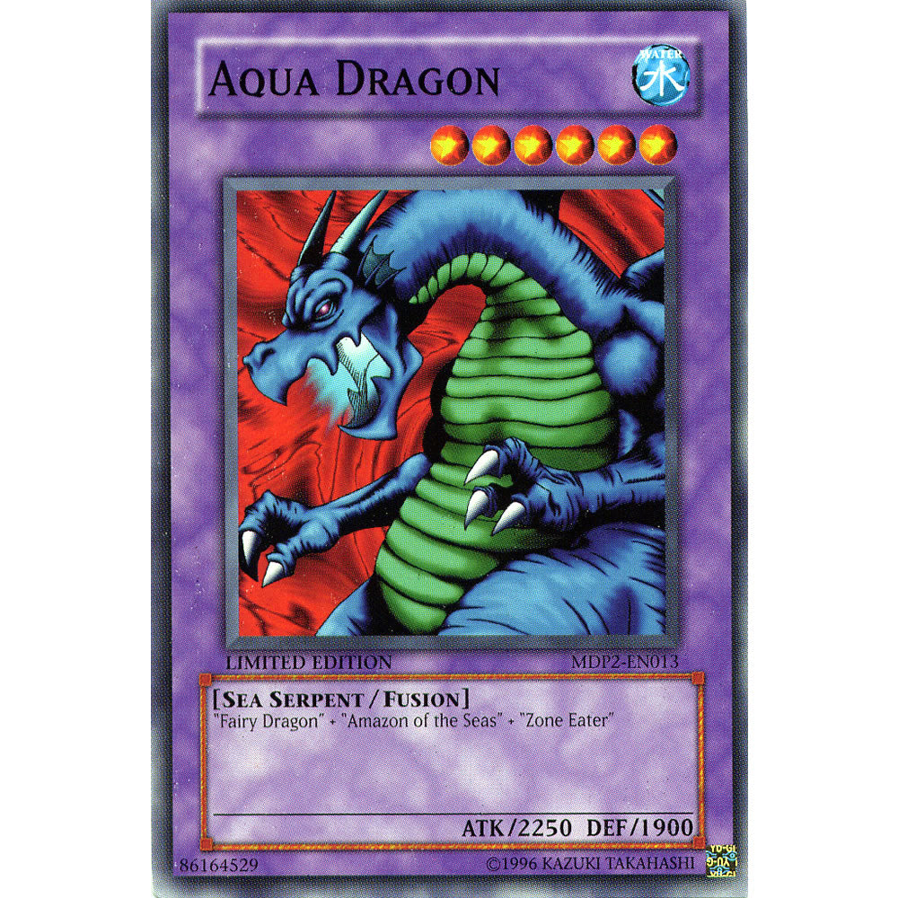 Aqua Dragon MDP2-EN013 Yu-Gi-Oh! Card from the McDonalds Promo Pack 2 Set