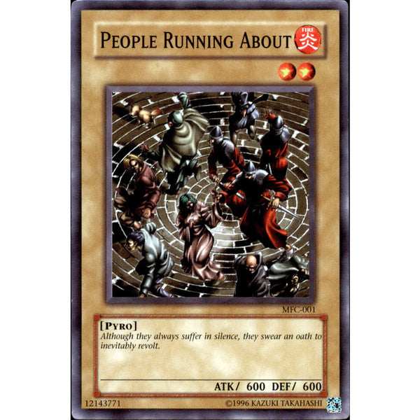 runner with yugioh cards People Running About MFC-001 Yu-Gi-Oh! Card
