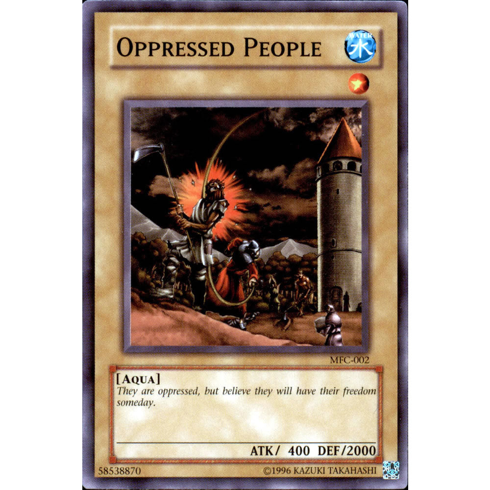 Oppressed People MFC-002 Yu-Gi-Oh! Card from the Magician's Force Set