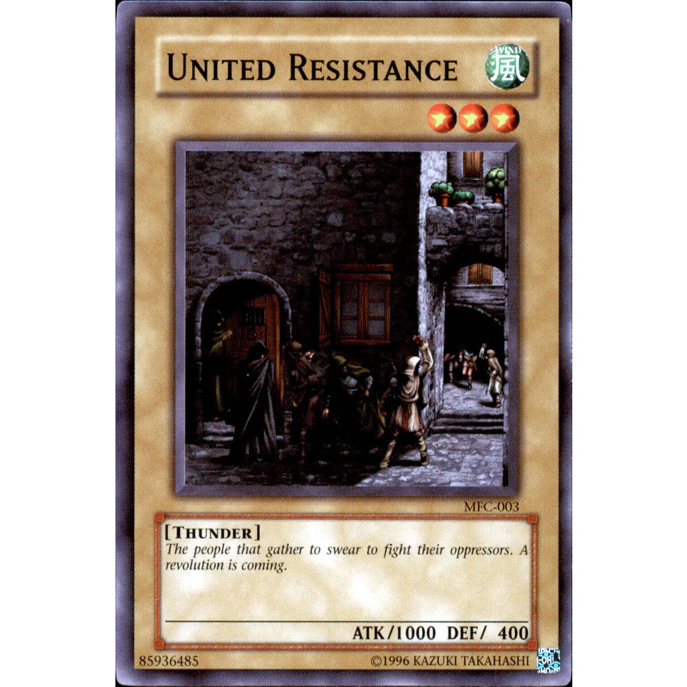 United Resistance MFC-003 Yu-Gi-Oh! Card from the Magician's Force Set