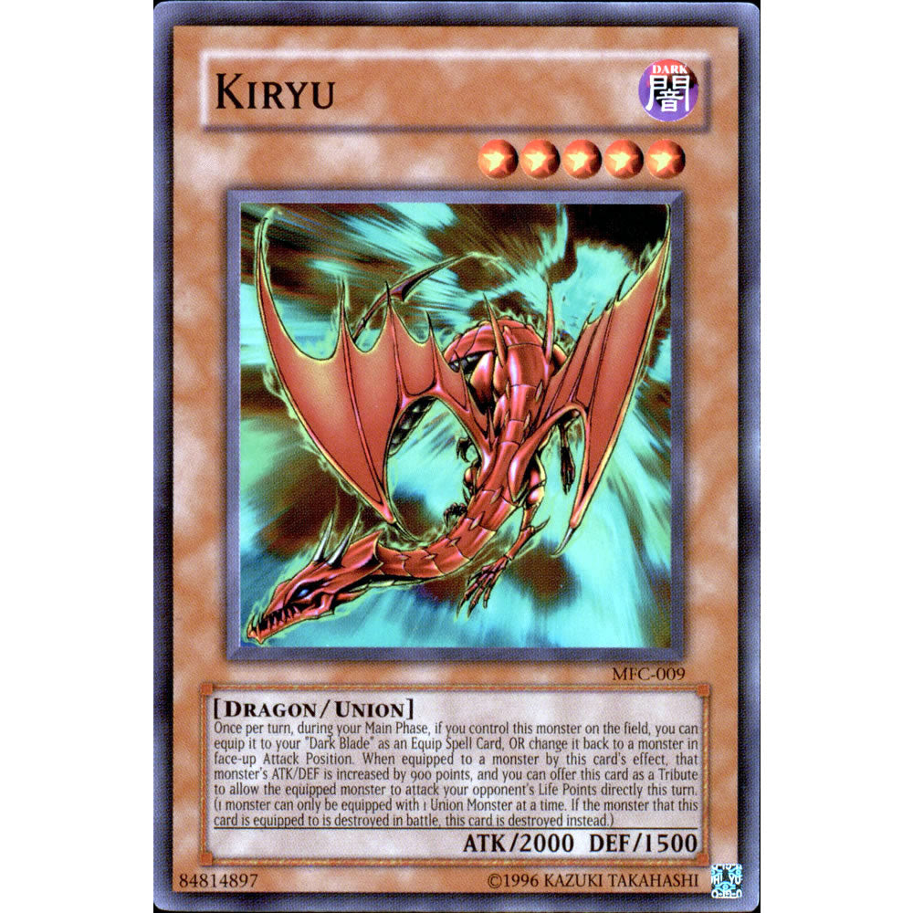 Kiryu MFC-009 Yu-Gi-Oh! Card from the Magician's Force Set