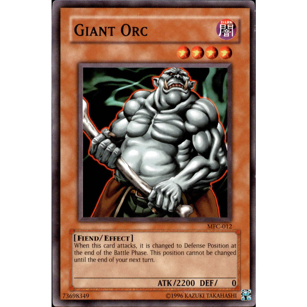 Giant Orc MFC-012 Yu-Gi-Oh! Card from the Magician's Force Set