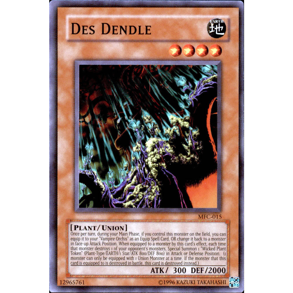 Des Dendle MFC-015 Yu-Gi-Oh! Card from the Magician's Force Set