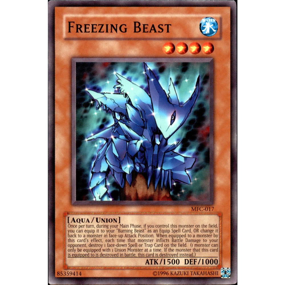 Freezing Beast MFC-017 Yu-Gi-Oh! Card from the Magician's Force Set