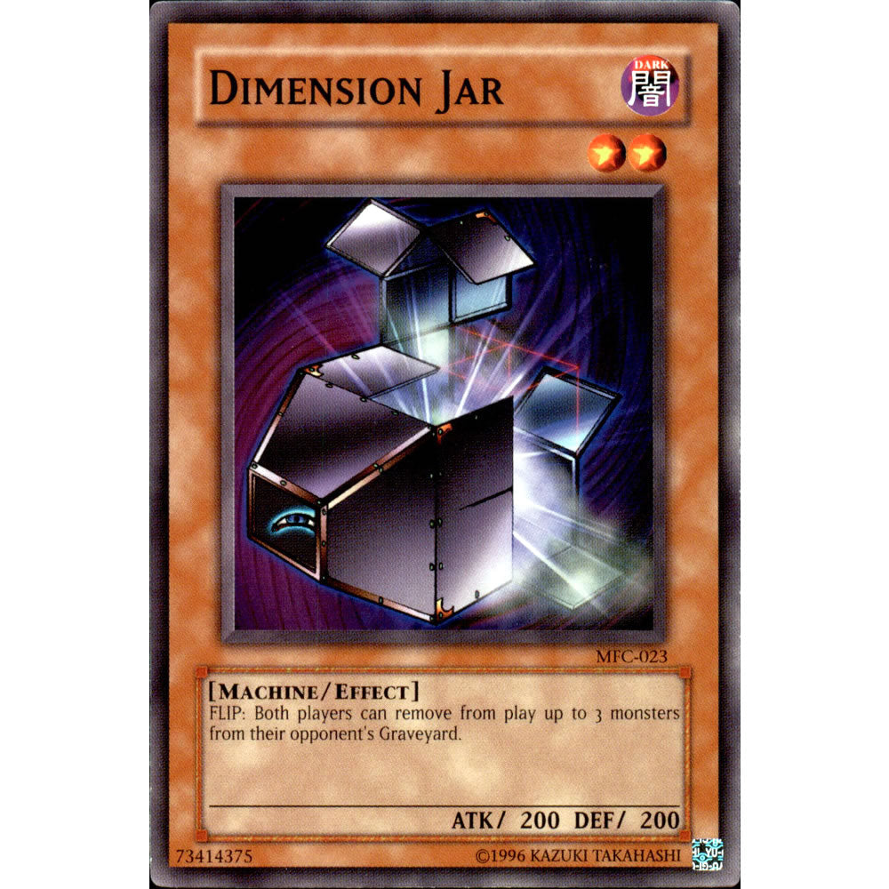 Dimension Jar MFC-023 Yu-Gi-Oh! Card from the Magician's Force Set