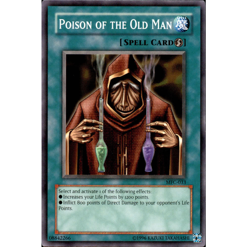 Poison of the Old Man MFC-033 Yu-Gi-Oh! Card from the Magician's Force Set