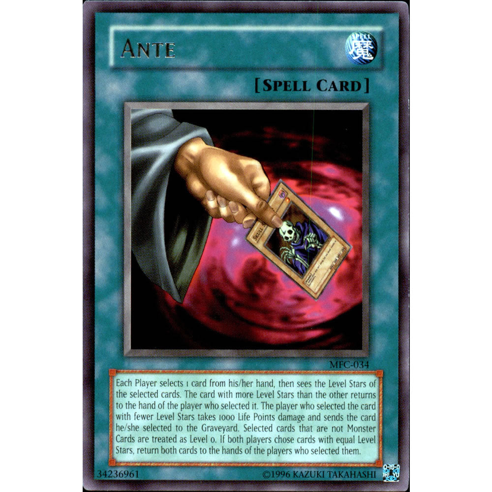 Ante MFC-034 Yu-Gi-Oh! Card from the Magician's Force Set