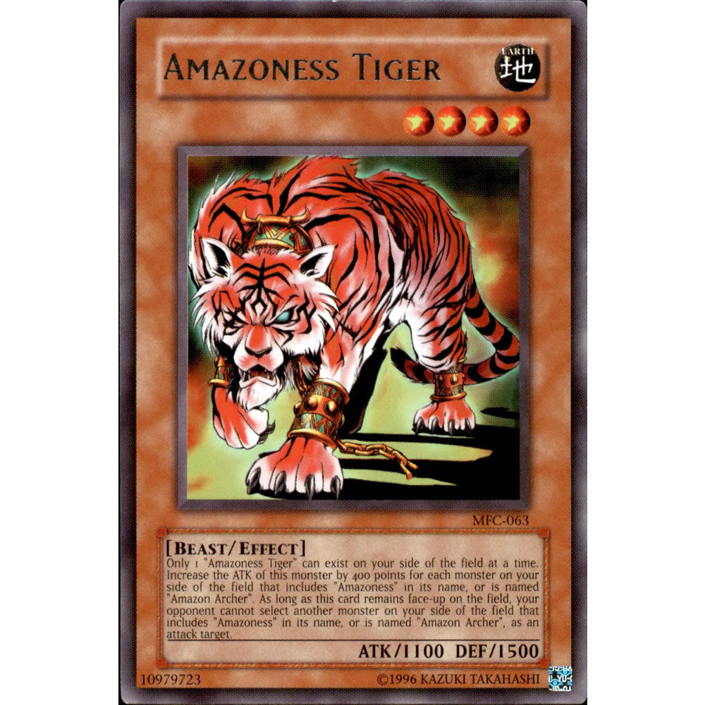 Amazoness Tiger MFC-063 Yu-Gi-Oh! Card from the Magician's Force Set