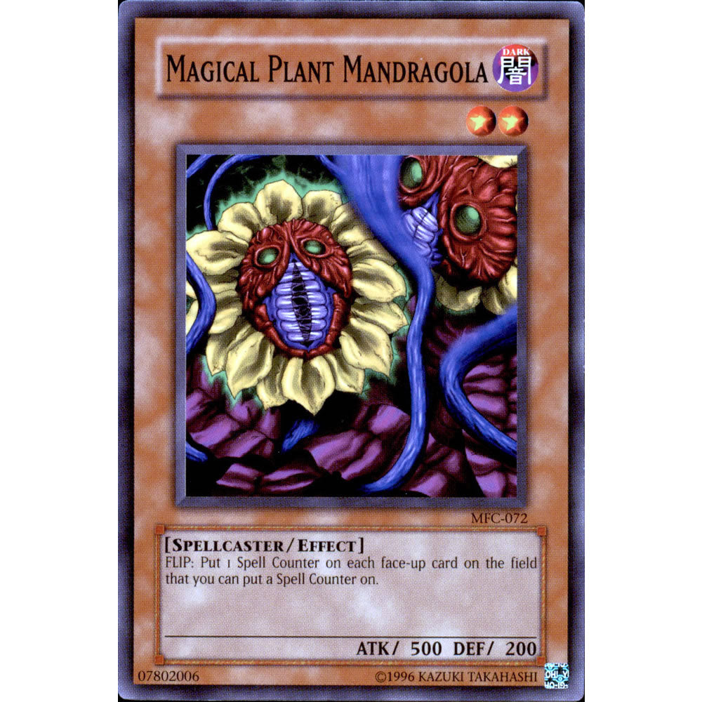 Magical Plant Mandragola MFC-072 Yu-Gi-Oh! Card from the Magician's Force Set