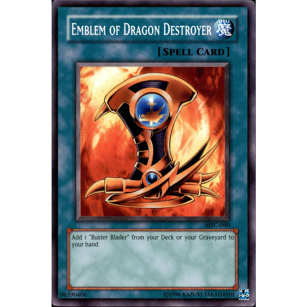 Emblem of Dragon Destroyer MFC-090 Yu-Gi-Oh! Card from the Magician's Force Set
