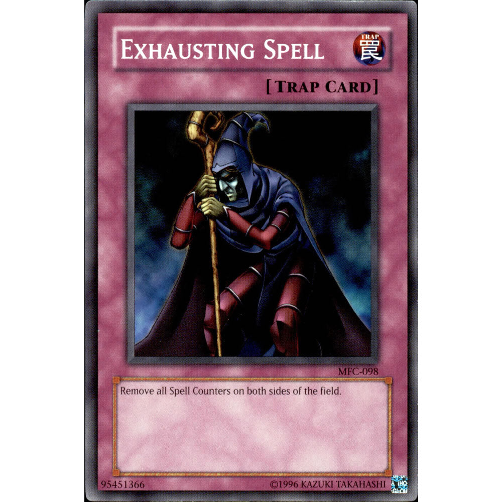 Exhausting Spell MFC-098 Yu-Gi-Oh! Card from the Magician's Force Set