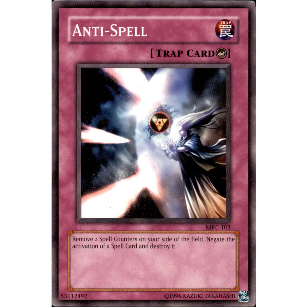 Anti-Spell MFC-103 Yu-Gi-Oh! Card from the Magician's Force Set