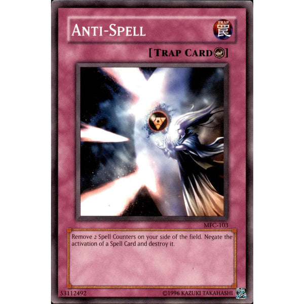 Anti-Spell MFC-103 Yu-Gi-Oh! Card - Deckboosters Anti-Spell MFC-103 Yu-Gi-Oh! Card - Deckboosters