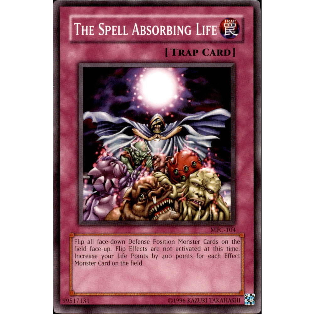 The Spell Absorbing Life MFC-104 Yu-Gi-Oh! Card from the Magician's Force Set