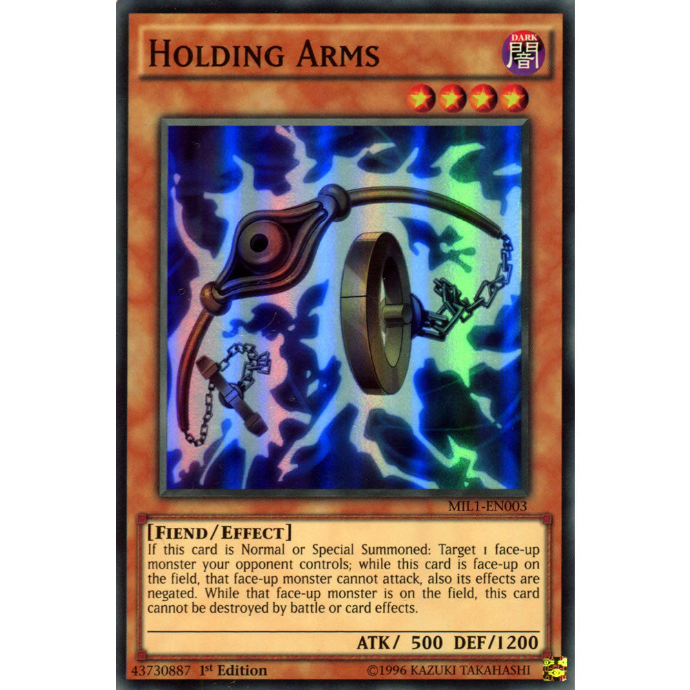 Holding Arms MIL1-EN003 Yu-Gi-Oh! Card from the Millennium Pack Set