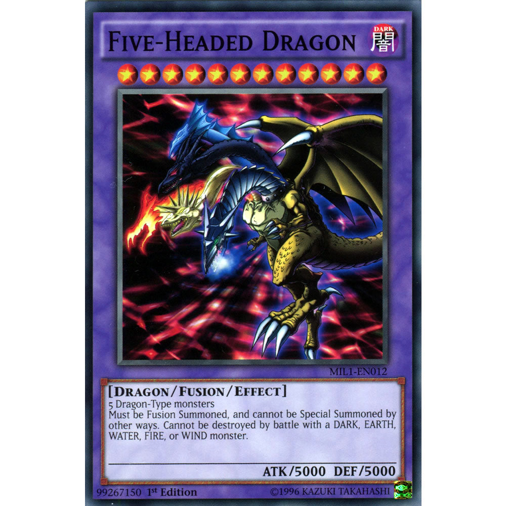 Five-Headed Dragon MIL1-EN012 Yu-Gi-Oh! Card from the Millennium Pack Set