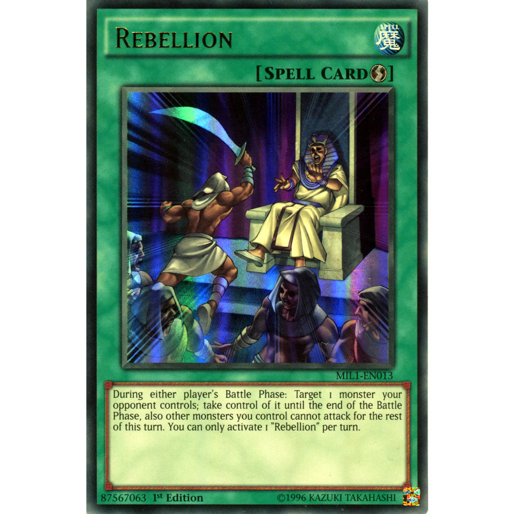 Rebellion MIL1-EN013 Yu-Gi-Oh! Card from the Millennium Pack Set