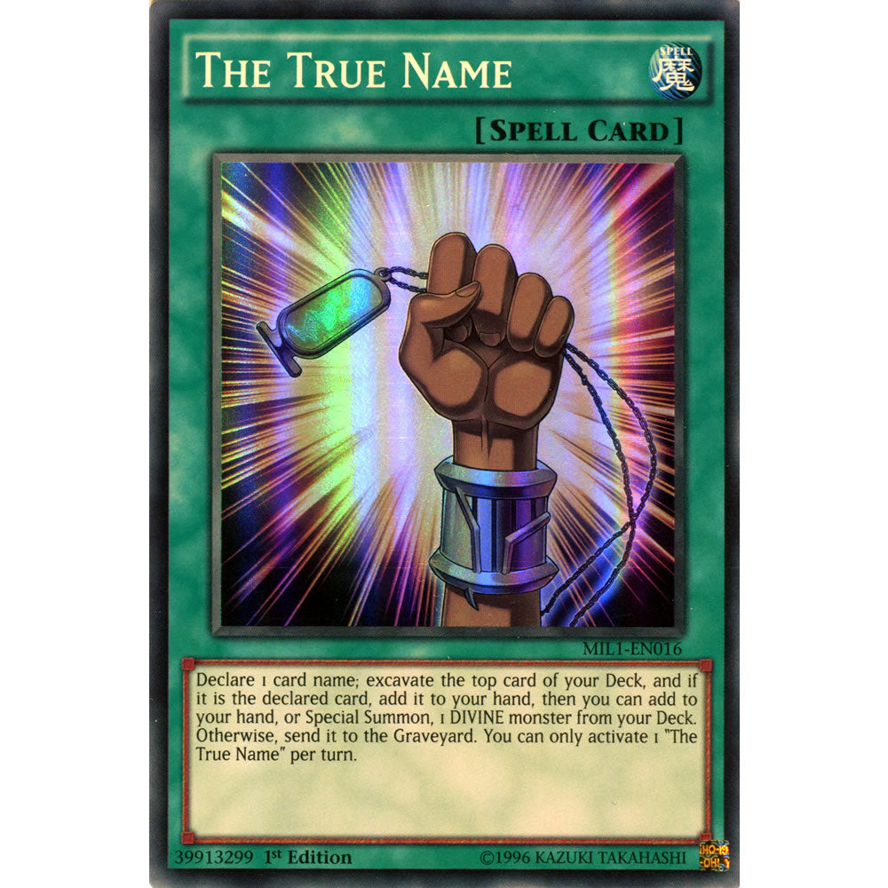 The True Name MIL1-EN016 Yu-Gi-Oh! Card from the Millennium Pack Set