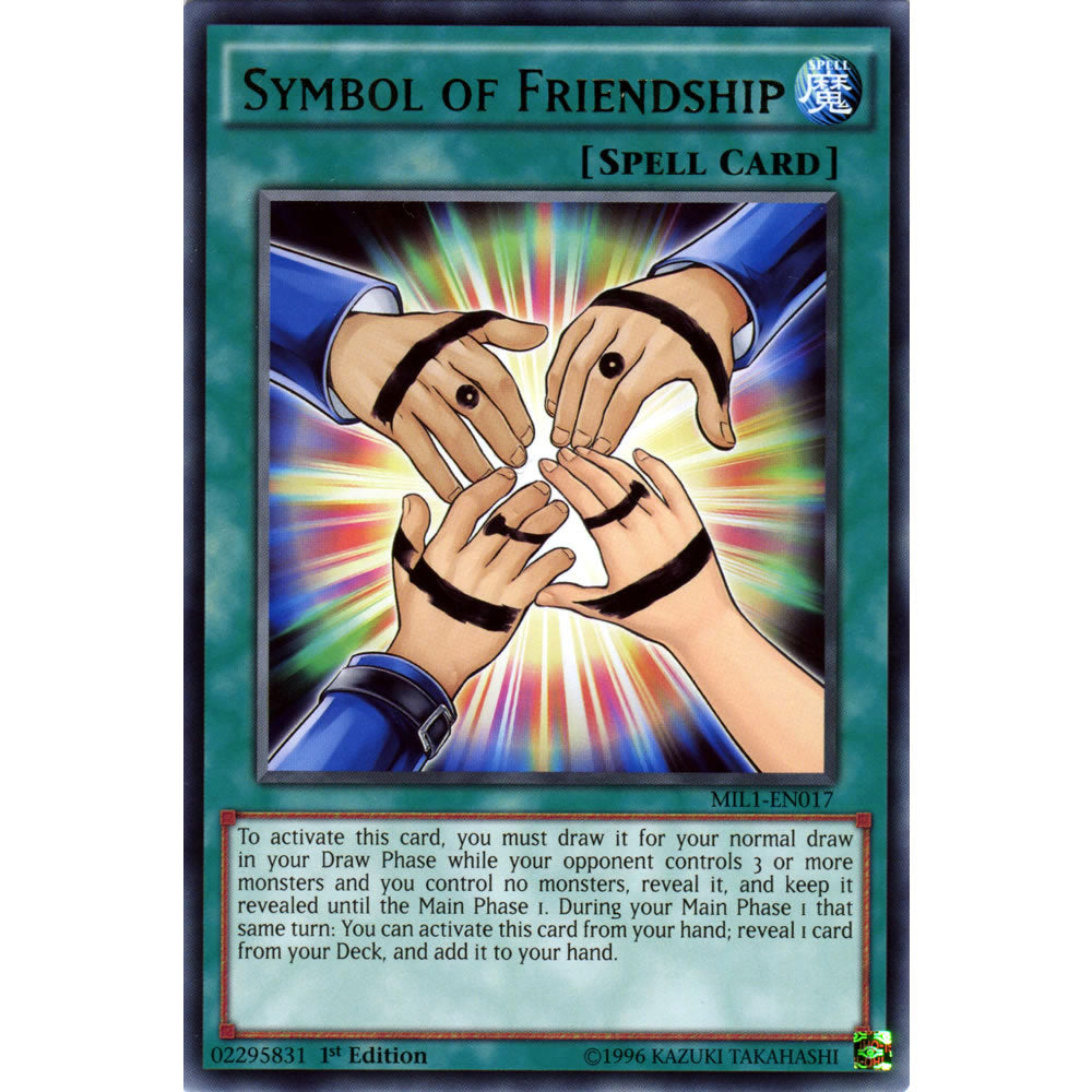 Symbol of Friendship MIL1-EN017 Yu-Gi-Oh! Card from the Millennium Pack Set