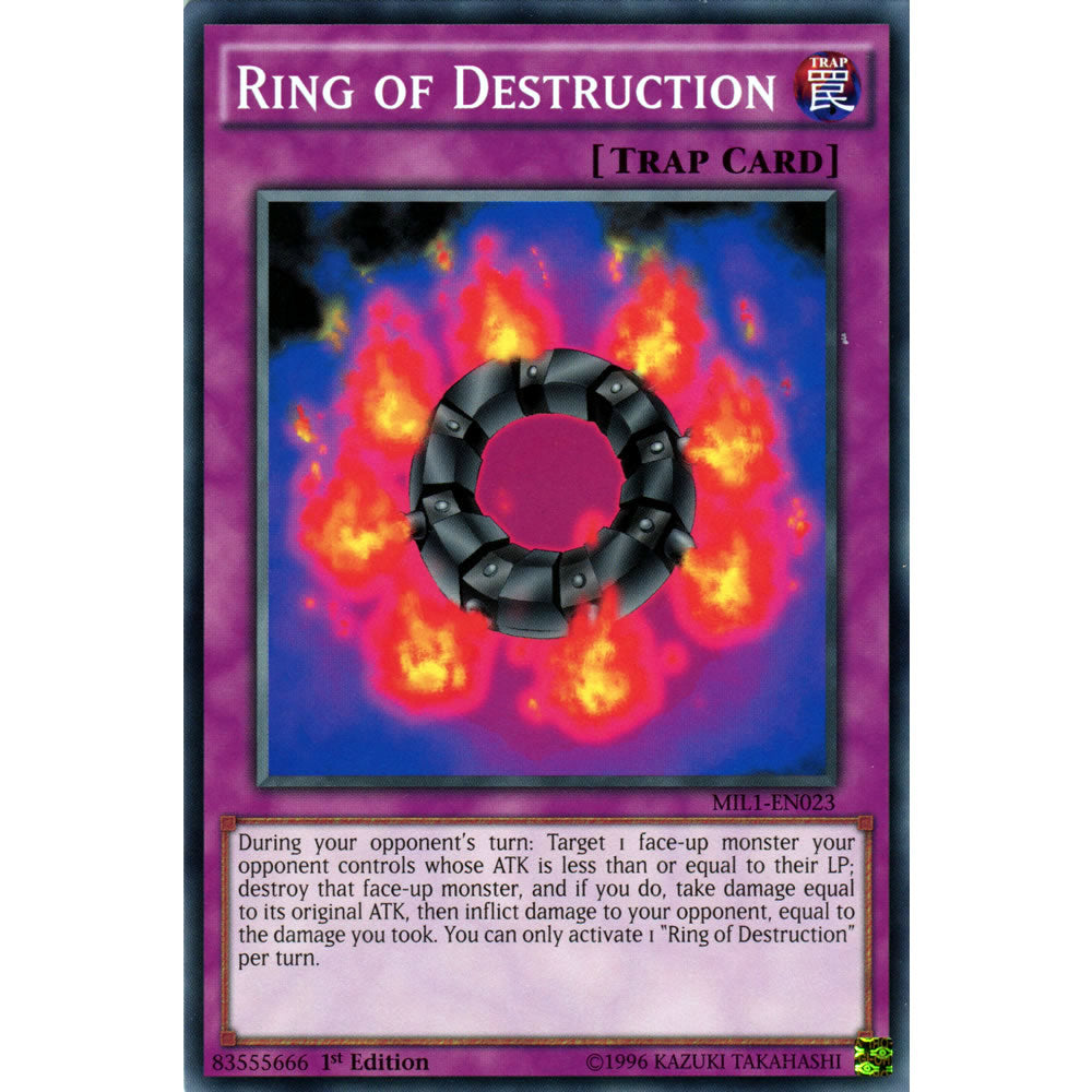 Ring of Destruction MIL1-EN023 Yu-Gi-Oh! Card from the Millennium Pack Set