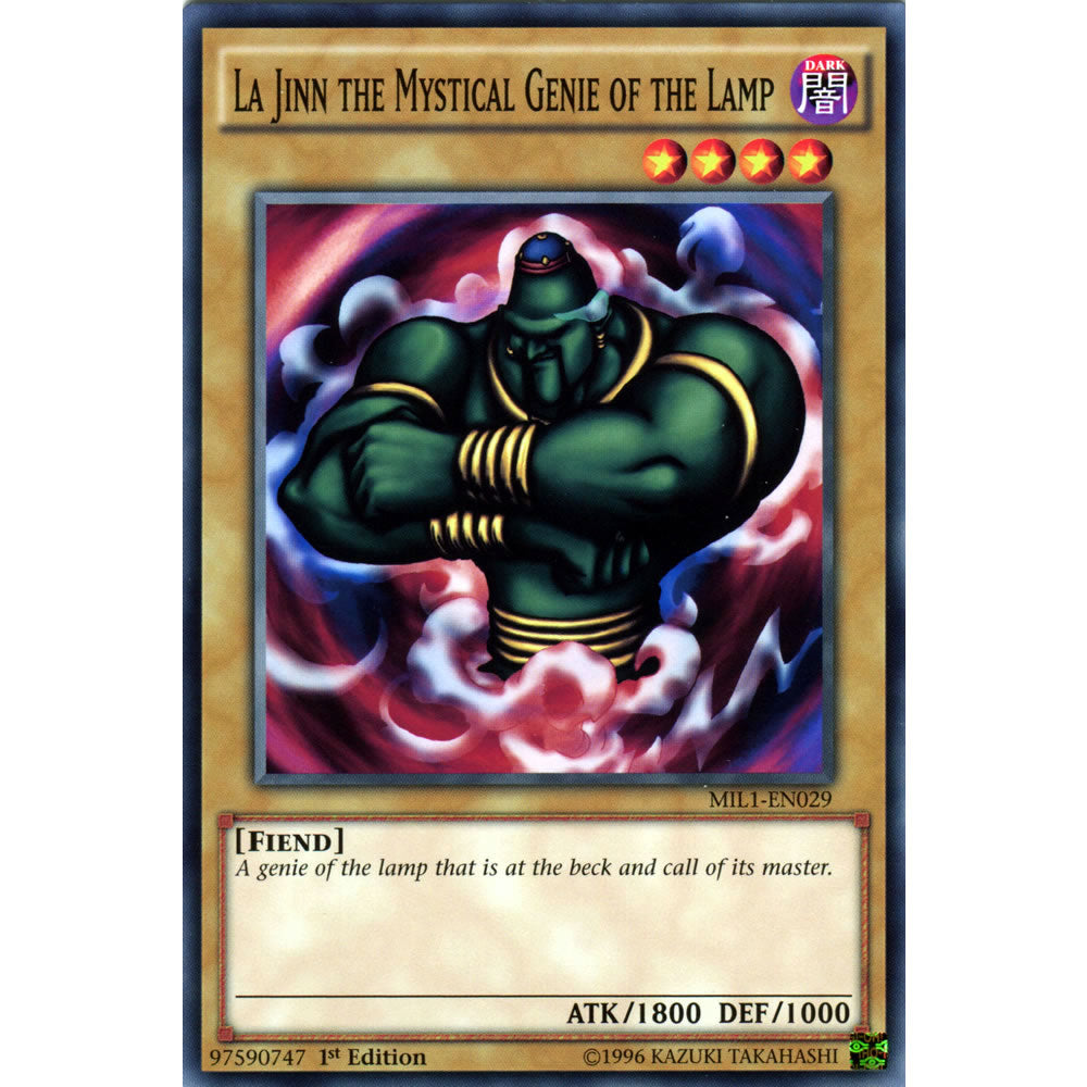 La Jinn the Mystical Genie of the Lamp MIL1-EN029 Yu-Gi-Oh! Card from the Millennium Pack Set