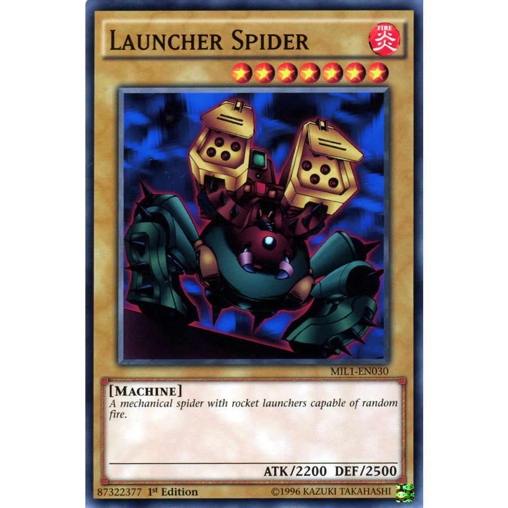 Launcher Spider MIL1-EN030 Yu-Gi-Oh! Card from the Millennium Pack Set