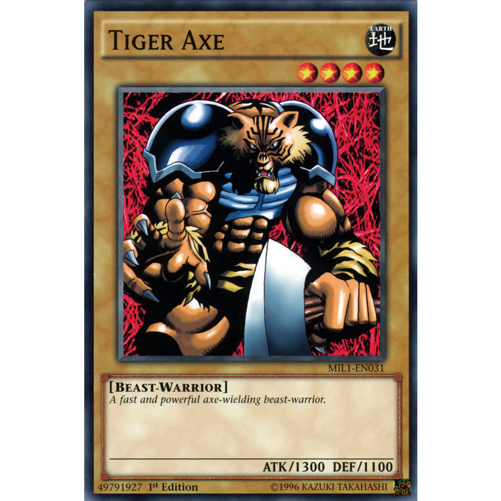 Tiger Axe MIL1-EN031 Yu-Gi-Oh! Card from the Millennium Pack Set