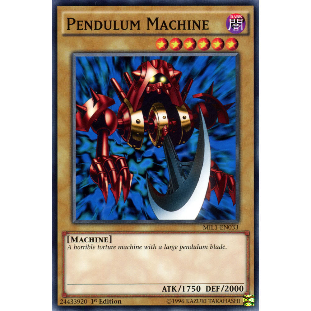 Pendulum Machine MIL1-EN033 Yu-Gi-Oh! Card from the Millennium Pack Set