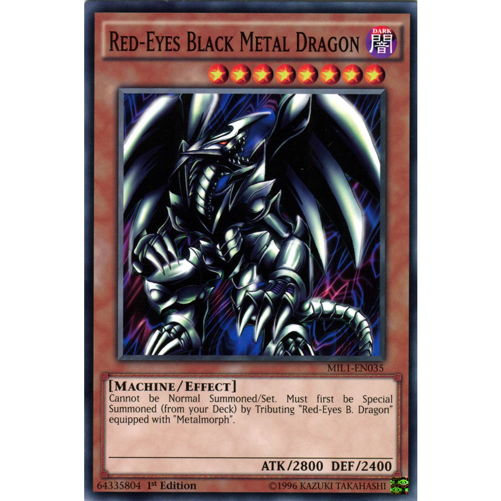 Red-Eyes Black Metal Dragon MIL1-EN035 Yu-Gi-Oh! Card from the Millennium Pack Set