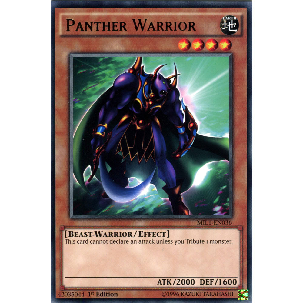 Panther Warrior MIL1-EN036 Yu-Gi-Oh! Card from the Millennium Pack Set