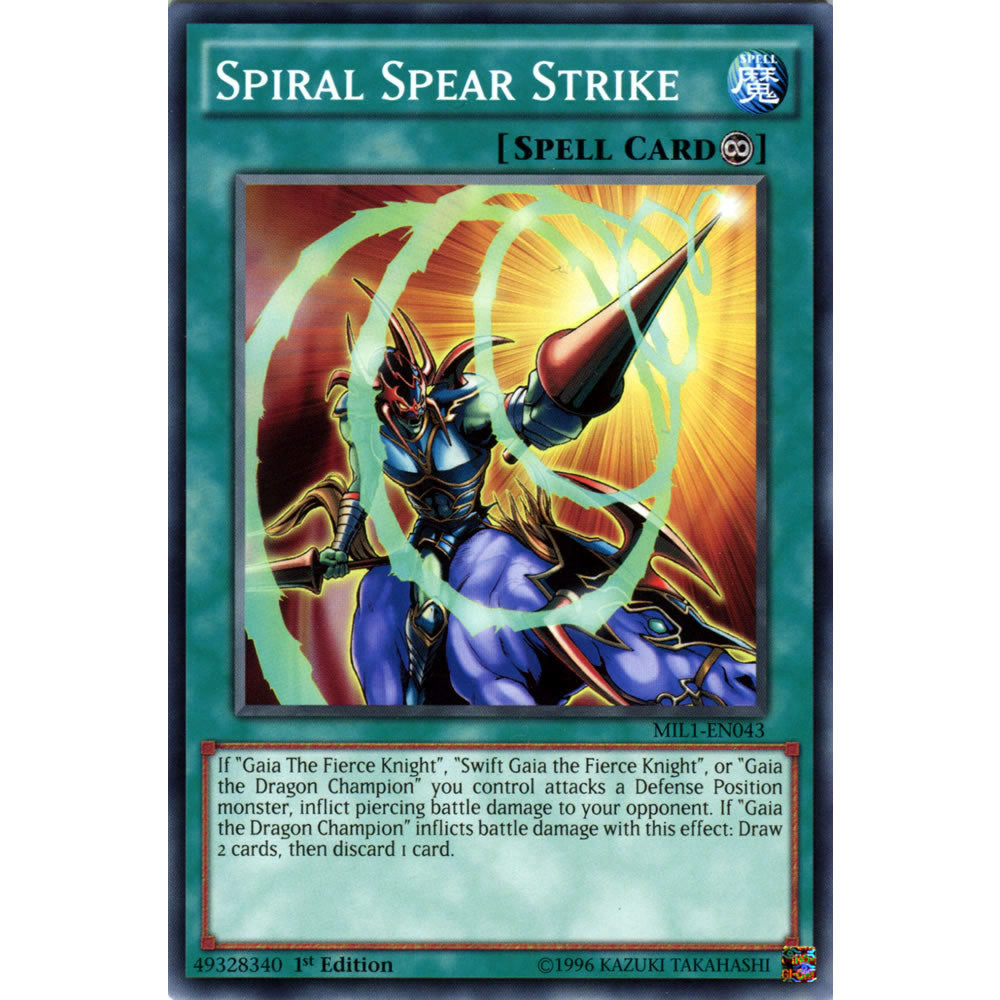 Spiral Spear Strike MIL1-EN043 Yu-Gi-Oh! Card from the Millennium Pack Set