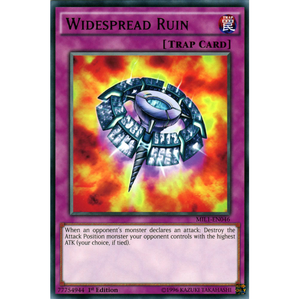 Widespread Ruin MIL1-EN046 Yu-Gi-Oh! Card from the Millennium Pack Set