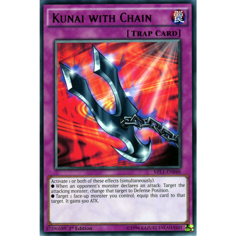 Kunai with Chain MIL1-EN048 Yu-Gi-Oh! Card from the Millennium Pack Set