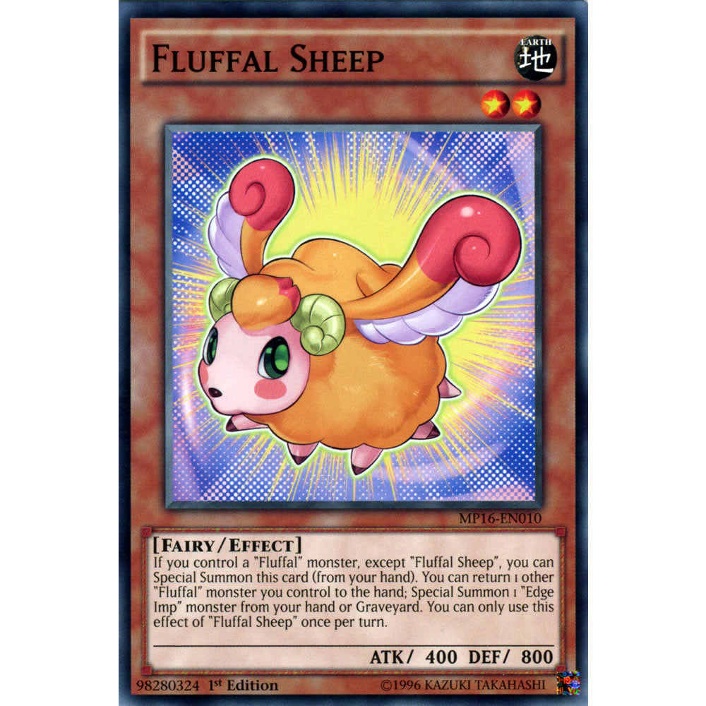 Fluffal Sheep MP16-EN010 Yu-Gi-Oh! Card from the Mega Tin 2016 Mega Pack Set