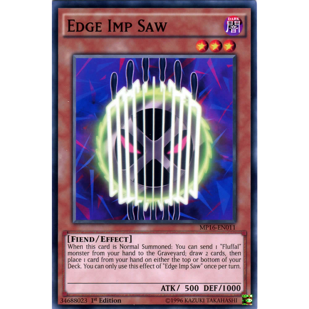 Edge Imp Saw MP16-EN011 Yu-Gi-Oh! Card from the Mega Tin 2016 Mega Pack Set