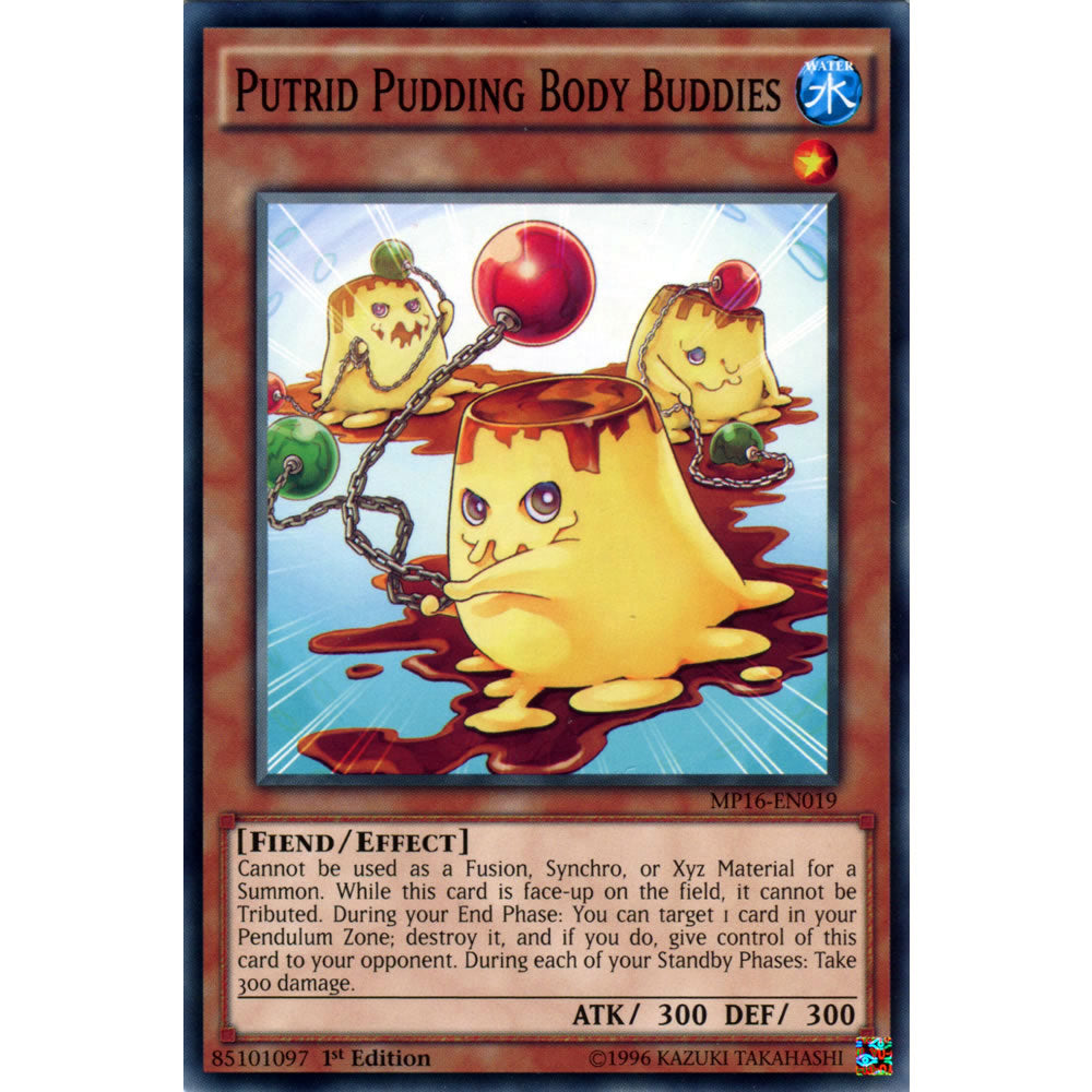 Putrid Pudding Body Buddies MP16-EN019 Yu-Gi-Oh! Card from the Mega Tin 2016 Mega Pack Set